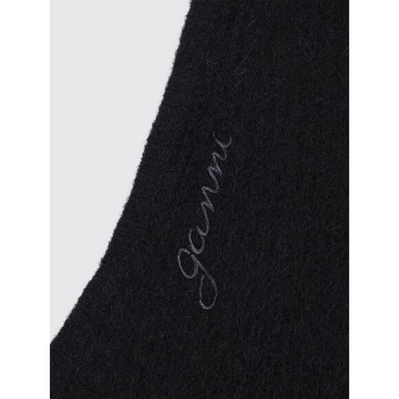 Ganni Scarf Woman Black - Picture 3 of 3